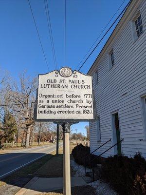 Old St Paul's Evangelical Lutheran Church, Newton NC