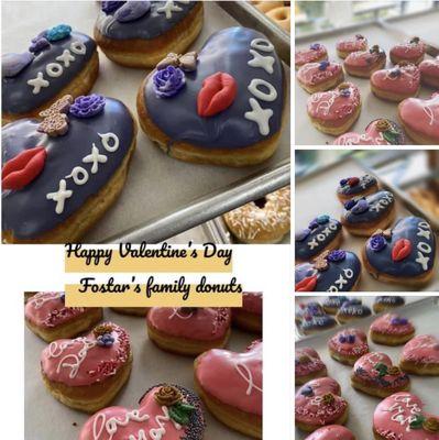 Valentines Day donuts