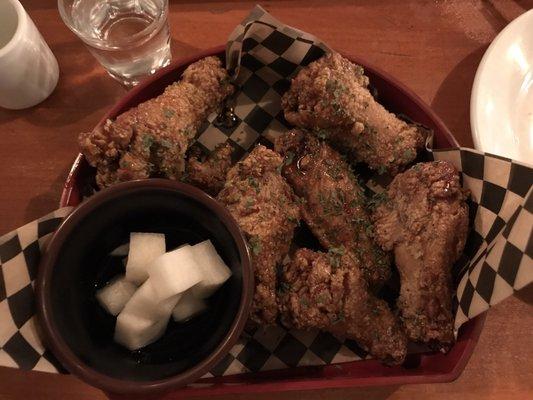 Soy sauce wings! So good!