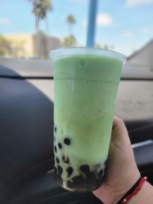 Honeydew boba frozen