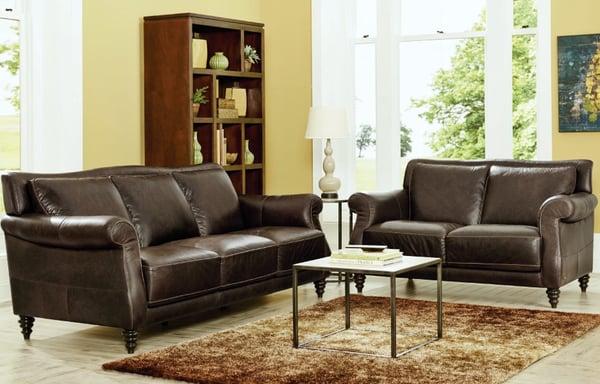 Schneidermans Furniture Leather Living Room Furniture WBMN