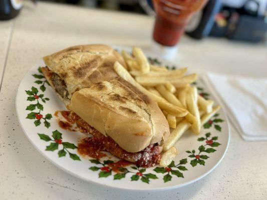 Meatball Parmigiana Sub!