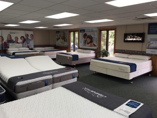 We proudly support and carry all lines of TempurPedic mattresses. Come visit our showroom and try them out!