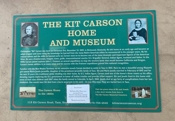 Information about Kit Carson