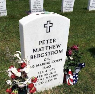 My son, Peter M. Bergstrom, USMC.