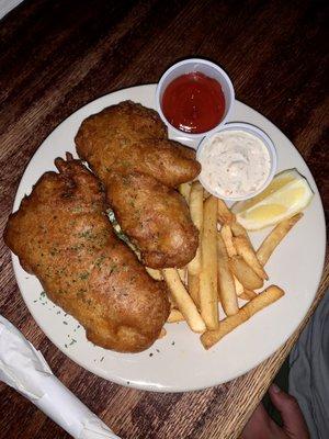 Beer Battered Fish & Chips