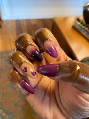 Gel extensions, gel polish, custom nail design