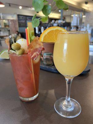 Bloody Mary and Mimosa