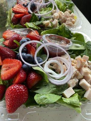 Farm fresh Strawberry blueberry salad