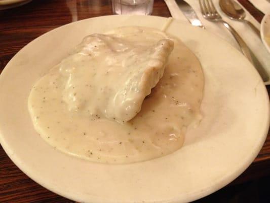 Country fried steak in gravy