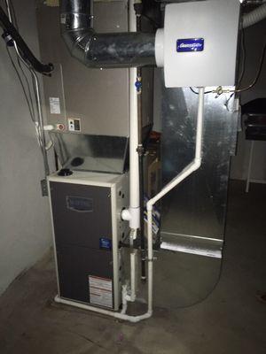 New furnace, and humidifier