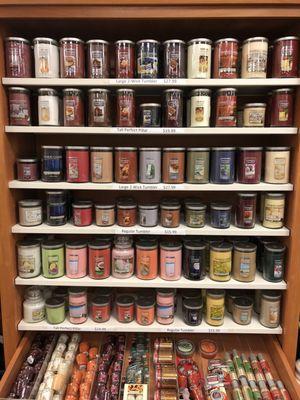 We are the only store in Aurora that carries Yankee Candles!