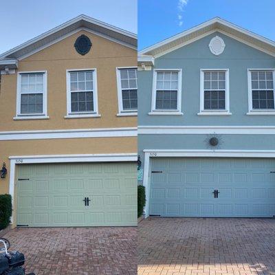 Townhomes before and after