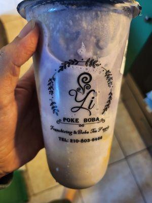 Taro and Hokkaido milk ice blended