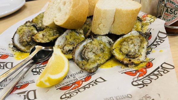 Dragos charbroiled oysters