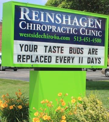 Reinshagen Chiropractic & Family Wellness front sign