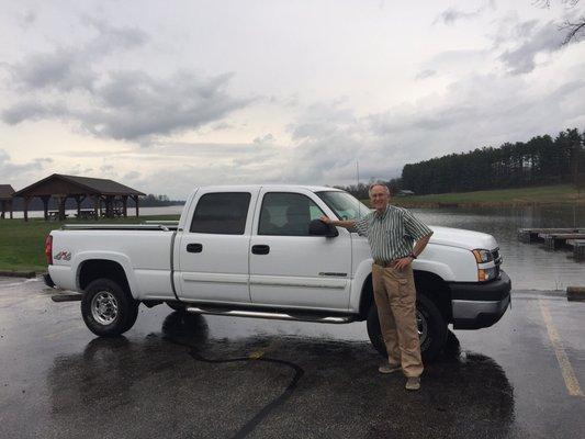 The mint-condition 2007 Silverado 2500HD that we purchased through Andy Long at Royal South Toyota!