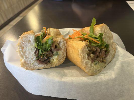 Grilled pork banh mi