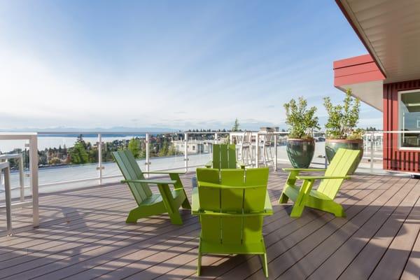 Our roof deck is the perfect place to lounge.