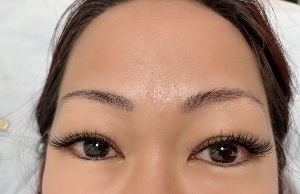 Natural eyelash extensions