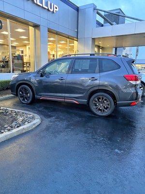 Our new Subaru Forrester purchased in Puyallup