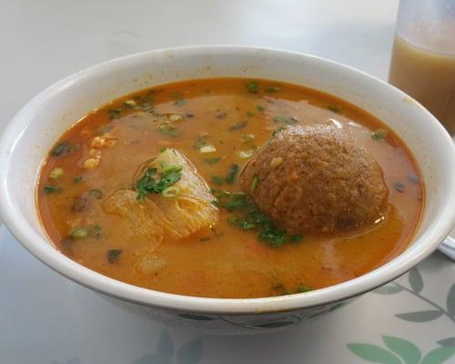 Caldo de bola. Tastes Just like your in Ecuador.  Really good hangover soup too.