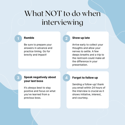 Don't sabotage your chance to make a good impression. Check out these 4 common interview mistakes and how to avoid them.