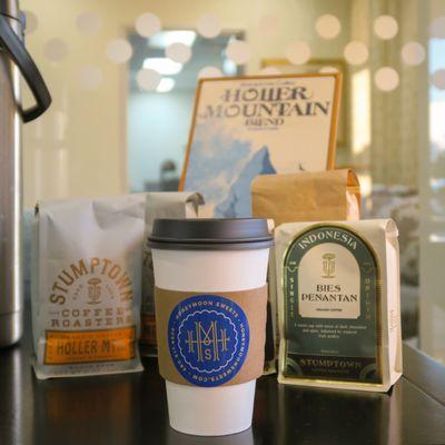 Our Stumptown Coffee! Freshly brewed daily.