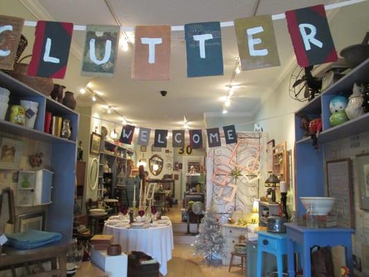 Eclectic goods at Clutter Vintage