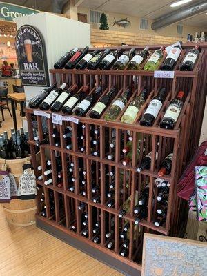 Large wine selection