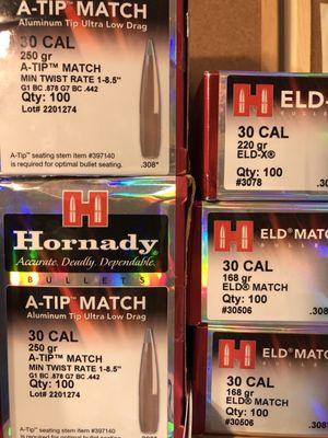 30 cal A-tip match tips / ELD-M's