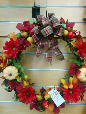 Its time to get a new Fall wreath...Fall is in the air!