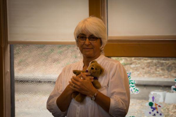 Teacher Sharon at Teddy Bear Picnic