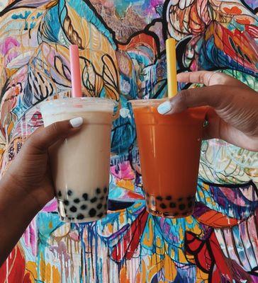 I6. Coconut Milk Tea & I12. Thai Tea