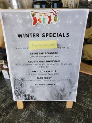 Winter specials