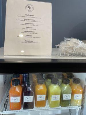 Fresh pressed juices