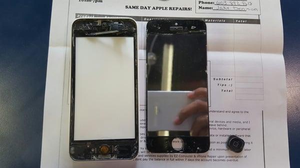 Iphone screen very badly broken   They repair everything