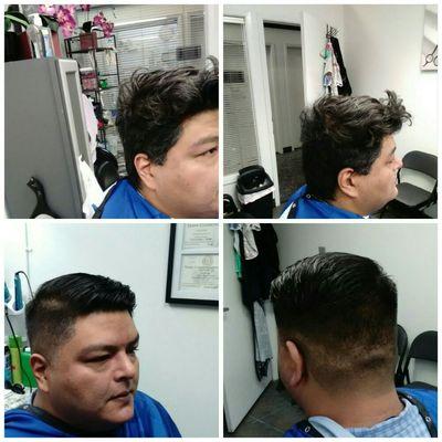 Man's Pompadour variation