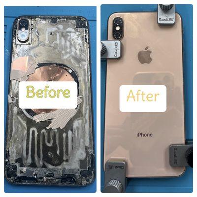 #Iphone XS MAX back glass repair within 40 minutes , phone: 6023276969, Location: 4961 W Bell Rd,Suite B7 Glendale,AZ.85308