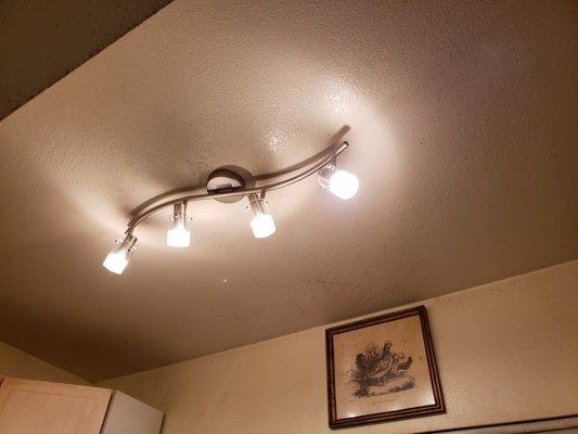 Install lighting fixtures