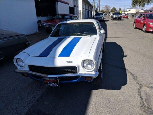 Dropped my 72 Vega off for a transmission swap...