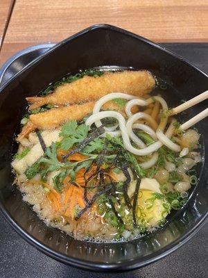 Tempura Shrimp Udon bowl