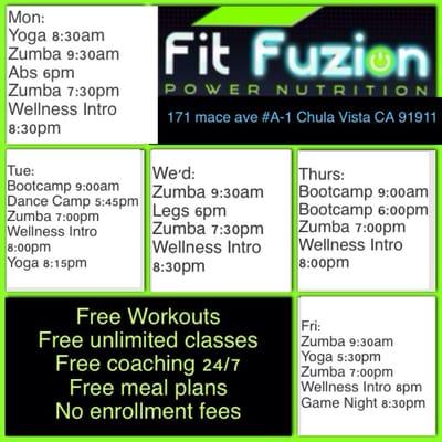 Check out our new Location and new class schedule