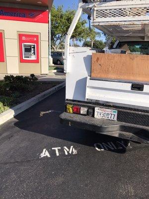 The driver was not at the ATM at all either