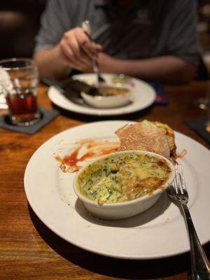 Spicy Macaroni and Cheese with Spinach  (Not at all spicy - but very delicious!)