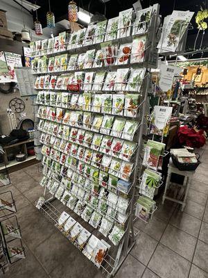 Seeds in the gift shop