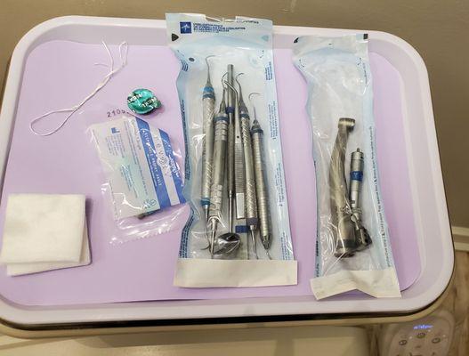 Sanitized Dental Equipment