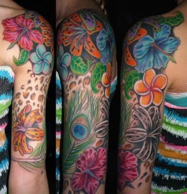 Tropical Flower 1/2 sleeve