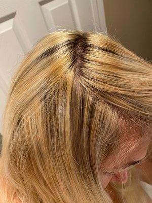 Brassy patchy highlights diff colors all over the place