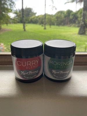 Curry and Moringa powder